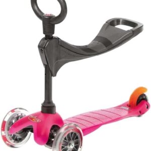 Micro Scooters | Mini Classic 3 in 1 Pink | Scooter for Kids | Kids Scooter | Scooter with LED Wheel