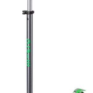Micro Maxi Deluxe Pro Grey/Green | LED Wheel Scooter for Kids 3-5 Years