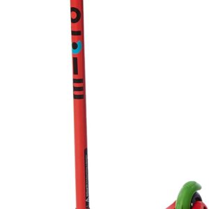 Micro Scooters - Mini Micro Sporty Red with Red T-Bar | Swiss Designed | Kids Scooter with LED Wheel