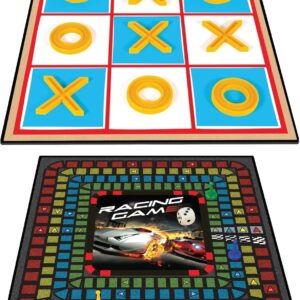 Merchant Ambassador Classic Games - 2-in-1 Racing Game, Tic-Tac-Toe (basic)
