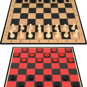 Merchant Ambassador Classic Games - 2-in-1 Chess, Checkers (basic)