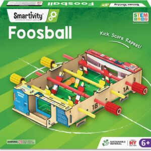 Smartivity DIY Foosball, Mini Football, Soccer Table Stem Educational Fun Toys, Educational & Constr