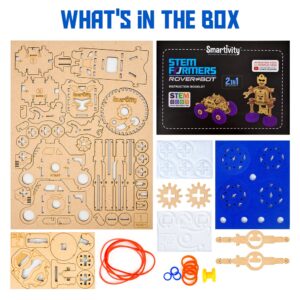 Smartivity STEMFormers Rover Bot STEM STEAM Educational DIY Building Construction Activity Toy Game Kit, Easy Instructions, Experiment, Play, Learn Science Engineering Project 6+2-in-1 - Image 5