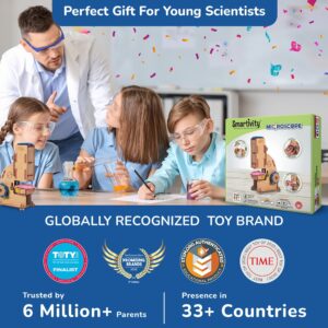 Smartivity Microscope 100x Zoom STEM DIY Fun Game for Kids Age 8 to 14 Years Old Toy for Boys & Girls Age 8-10-12 | Science Based Education & Construction Activity Kit - Image 6