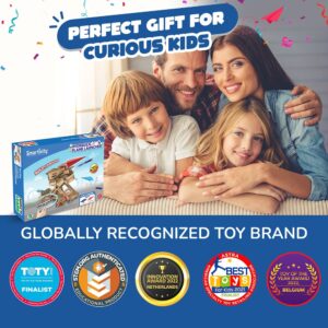 Smartivity Hydraulic Plane Launcher Educational DIY Toy, Blue/Beige, Multicolor - Image 6