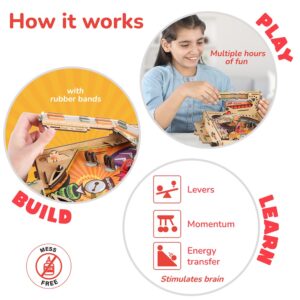 Smartivity iWorld Australia Pinball Machine Educational DIY Toy, Yellow, Multicolor - Image 4