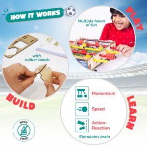 Smartivity DIY Foosball, Mini Football, Soccer Table Stem Educational Fun Toys, Educational & Construction Based Activity Game for Kids 6 to 14, Gifts for Boys & Girls - Image 3