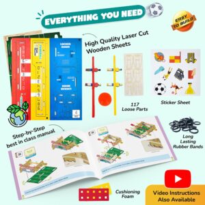 Smartivity DIY Foosball, Mini Football, Soccer Table Stem Educational Fun Toys, Educational & Construction Based Activity Game for Kids 6 to 14, Gifts for Boys & Girls - Image 5