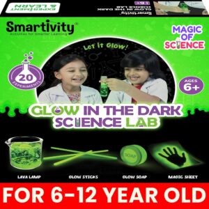 Smartivity Magic Glow in The Dark Science Experiment Kit for Kids 6-14 | Birthday Gifts for Boys & Girls | Chemistry Kit for Age 6-8-10-12-14 Years