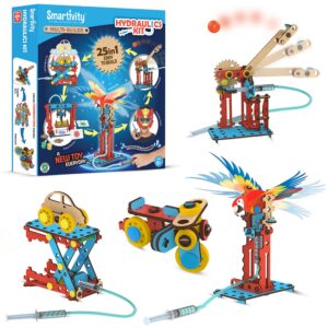 Smartivity 7 in 1 Multi-Builds Hydraulic Kit STEM DIY Fun Toy for Kids 6 to 12, Best Birthday Gift Toy for Boys & Girls Age 6-8-10-12, Science Toy, Educational Based Activity Game, Made in India