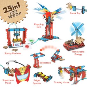 Smartivity 7 in 1 Multi-Builds Hydraulic Kit STEM DIY Fun Toy for Kids 6 to 12, Best Birthday Gift Toy for Boys & Girls Age 6-8-10-12, Science Toy, Educational Based Activity Game, Made in India - Image 3