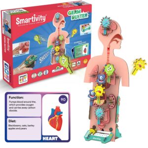 Smartivity Human Body Toy for Kids 6-12 Years | Body Organs & Functions | Best Birthday Gift for Boys & Girls | DIY STEM Educational Science Project Model for Kids 6,7,8,9,10,11,12 Years Old