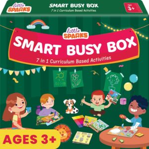 Smartivity Montessori Based Busy Box for 3,4,5 Years Old Boys and Girls I 7in1 Preschool Learning Activity Kit for Toddlers 3-6 I Birthday Gift for Kids I Educational Toy Vocabulary, Fine Motor Skill