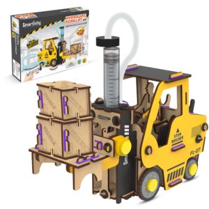 Smartivity Hydraulic Forklift I Contruction Toy Vehicle For Kids 6-14 Years Old Birthday Gifts Boys & Girls|Diy Stem Educational Science 6,7,8,9,10,11,12,13,14 Car - Multicolor