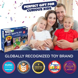 Smartivity 3in1 Basketball, Soccer, Bowling I Indoor Sports Game for Kids 6-12 Years Old I for Boys & Girls | DIY STEM Toy for Kids 6,7,8,9,10,11,12, Years I Wooden Construction Kit - Image 8