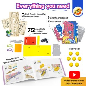 Smartivity DIY Pocket Pinball Handheld Game for Kids Ages 6-7-8-9-10-11-12 Years|Hand-Held Exciting Arcade Game I Birthday Gift for Unisex|DIY Science Toy 6-12 Years Old I Screen Free Play Multicolor - Image 6