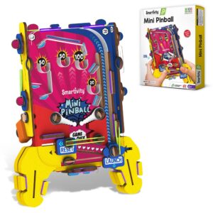 Smartivity DIY Pocket Pinball Handheld Game for Kids Ages 6-7-8-9-10-11-12 Years|Hand-Held Exciting Arcade Game I Birthday Gift for Unisex|DIY Science Toy 6-12 Years Old I Screen Free Play Multicolor