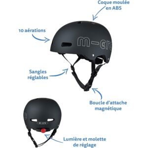 Micro ABS Helmet Black L New Colour Box - Image 3