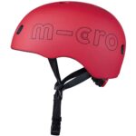 Micro PC Helmet Red M Kids Helmet | Bike Helmets | Kick Scooter Helmets | Sports Helmet for Kids Boys and Girls of Age 3-7 Years with Adjustable Straps