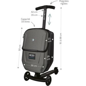 Micro Mobility Micro Luggage 3.0, Men’s Luggage- Suitcase, Black, - Image 2
