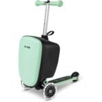 Micro | Suitcase Scooter | Ride on Suitcase for Kids | Toddler Flight Essential | Foldable & Lightweight | 2-6yrs | Mint