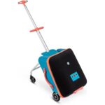Micro Kickboard - Luggage Eazy - Foldable and Ride-able Swiss-Designed Luggage Case Carry-on for Kids, Ages 18 Months and Up (Ocean Blue)