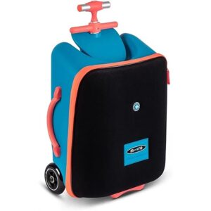 Micro Kickboard - Luggage Eazy - Foldable and Ride-able Swiss-Designed Luggage Case Carry-on for Kids, Ages 18 Months and Up (Ocean Blue) - Image 3