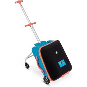 Micro Kickboard - Luggage Eazy - Foldable and Ride-able Swiss-Designed Luggage Case Carry-on for Kids, Ages 18 Months and Up (Ocean Blue)