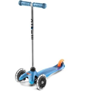 Micro Mini Classic Scooters Aqua with LED Wheels |Swiss Designed| Scooter for Kids | Kids Scooter | Scooter for Kids 2-5 Years