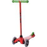 Micro Scooters - Mini Micro Sporty Red with Red T-Bar | Swiss Designed | Kids Scooter with LED Wheels | 2-5 Years