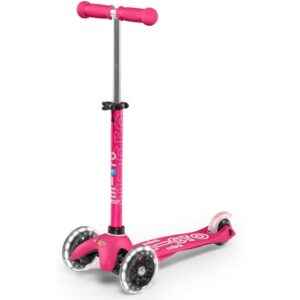 Micro Scooters - Mini Deluxe with LED Wheels |Adjustable Handlebar |3 Wheels |Max Load 50KG | Scooter for Kids | Kids Scooter | Scooter with LED Wheels | Scooter for Kids 2-5 Years