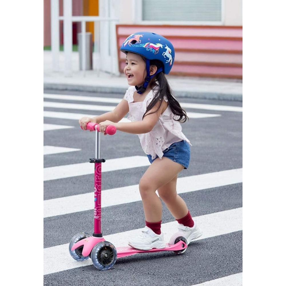 Micro Scooters - Mini Deluxe with LED Wheels |Adjustable Handlebar |3 Wheels |Max Load 50KG | Scooter for Kids | Kids Scooter | Scooter with LED Wheels | Scooter for Kids 2-5 Years - Image 6