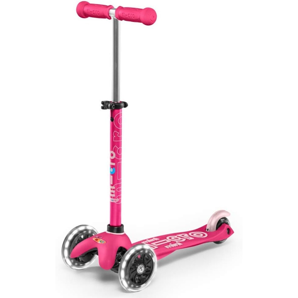 Micro Scooters - Mini Deluxe with LED Wheels |Adjustable Handlebar |3 Wheels |Max Load 50KG | Scooter for Kids | Kids Scooter | Scooter with LED Wheels | Scooter for Kids 2-5 Years
