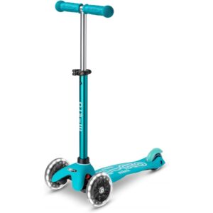 Micro Scooters - Mini Deluxe with LED Wheels |Adjustable Handlebar |3 Wheels |Max Load 50KG | Scooter for Kids | Kids Scooter | Scooter with LED Wheels | Scooter for Kids 2-5 Years