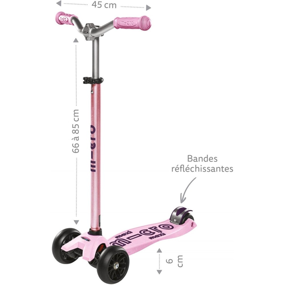 Micro Kickboard - Maxi Deluxe Pro Kick Scooter - Smooth-Gliding, 3-Wheeled, Lean-to-Steer Design with Fat, Stable Wheels and Chopper-Style Handlebars for Ages 5-12 - Image 2