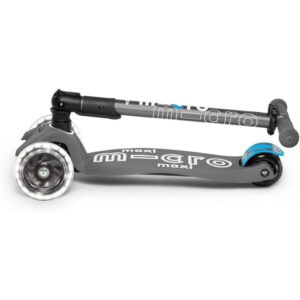 Micro Kickboard - Maxi Deluxe Foldable LED - Three Wheeled, Lean-to-Steer, Fold-to-Carry Swiss-Designed Micro Scooter for Kids with Motion-Activated Light-Up Wheels for Ages 5-12 - Image 3