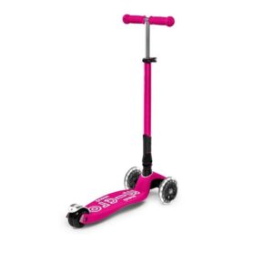 Micro Kickboard - Maxi Deluxe Foldable LED - Three Wheeled, Lean-to-Steer, Fold-to-Carry Swiss-Designed Micro Scooter for Kids with Motion-Activated Light-Up Wheels for Ages 5-12 - Image 2