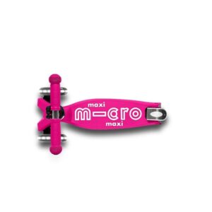 Micro Kickboard - Maxi Deluxe Foldable LED - Three Wheeled, Lean-to-Steer, Fold-to-Carry Swiss-Designed Micro Scooter for Kids with Motion-Activated Light-Up Wheels for Ages 5-12 - Image 3