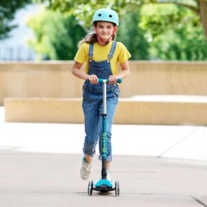 Micro Kickboard - Maxi Deluxe Foldable LED - Three Wheeled, Lean-to-Steer, Fold-to-Carry Swiss-Designed Micro Scooter for Kids with Motion-Activated Light-Up Wheels for Ages 5-12 - Image 5