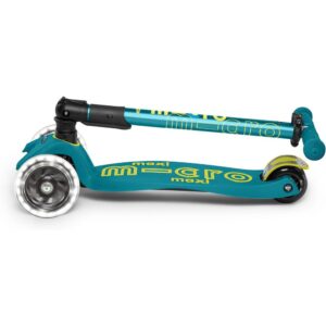 Micro Kickboard - Maxi Deluxe Foldable LED - Three Wheeled, Lean-to-Steer, Fold-to-Carry Swiss-Designed Micro Scooter for Kids with Motion-Activated Light-Up Wheels for Ages 5-12 - Image 7