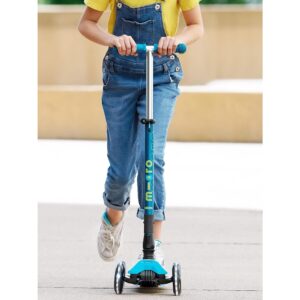 Micro Kickboard - Maxi Deluxe Foldable LED - Three Wheeled, Lean-to-Steer, Fold-to-Carry Swiss-Designed Micro Scooter for Kids with Motion-Activated Light-Up Wheels for Ages 5-12 - Image 8