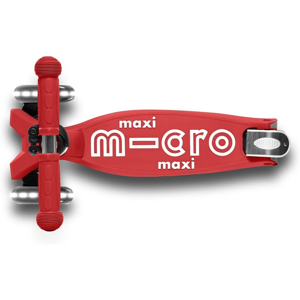 Micro Kickboard - Maxi Deluxe Foldable LED - Three Wheeled, Lean-to-Steer, Fold-to-Carry Swiss-Designed Micro Scooter for Kids with Motion-Activated Light-Up Wheels for Ages 5-12 - Image 4