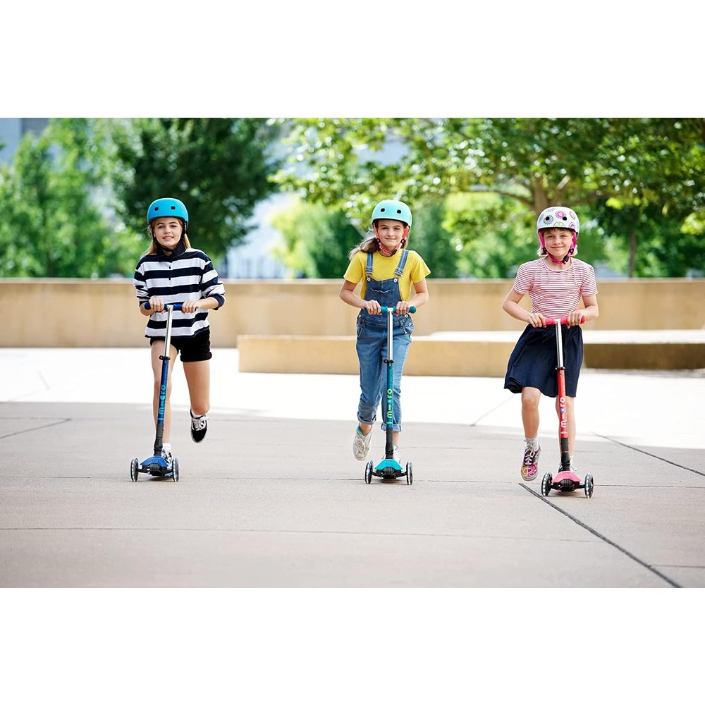 Micro Kickboard - Maxi Deluxe Foldable LED - Three Wheeled, Lean-to-Steer, Fold-to-Carry Swiss-Designed Micro Scooter for Kids with Motion-Activated Light-Up Wheels for Ages 5-12 - Image 2