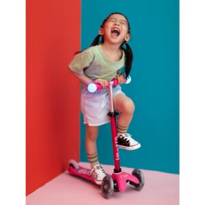 Micro Scooters | Mini Micro Magic Children's Scooter | Light Up Handlebar | Lightweight | Boys & Girls | 2-5yrs | Pink - Image 8