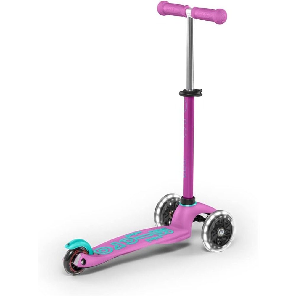 Micro Scooters - Mini Deluxe with LED Wheels |Adjustable Handlebar |3 Wheels |Max Load 50KG | Scooter for Kids | Kids Scooter | Scooter with LED Wheels | Scooter for Kids 2-5 Years - Image 2