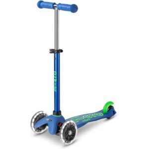 Micro Scooters - Mini Deluxe with LED Wheels |Adjustable Handlebar |3 Wheels |Max Load 50KG | Scooter for Kids | Kids Scooter | Scooter with LED Wheels | Scooter for Kids 2-5 Years