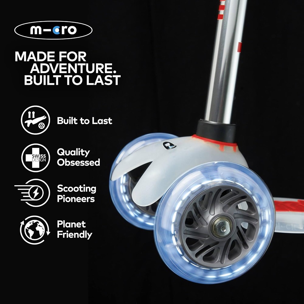Micro Mini Deluxe Flux LED, The Original, Children's Scooter from 2 Years, Includes LED Wheels, Boys and Girls 2-5 Years - Image 5