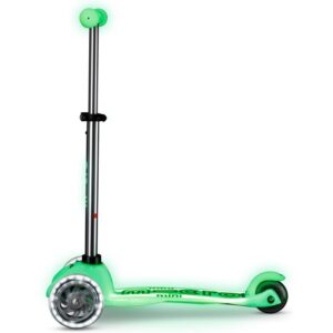Micro Scooters | Mini Micro Deluxe LED Children's Scooter Lime | Handlebar Adjustable | Light Up Wheels | Glow In The Dark | Boys & Girls | 2-5yrs - Image 6