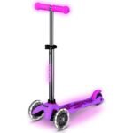 Micro® | Mini Deluxe Glow LED Scooter 3 Wheels Kids | Glow in the Dark | Wheels with LED Lighting | Fun and Safety | 2-5 Years