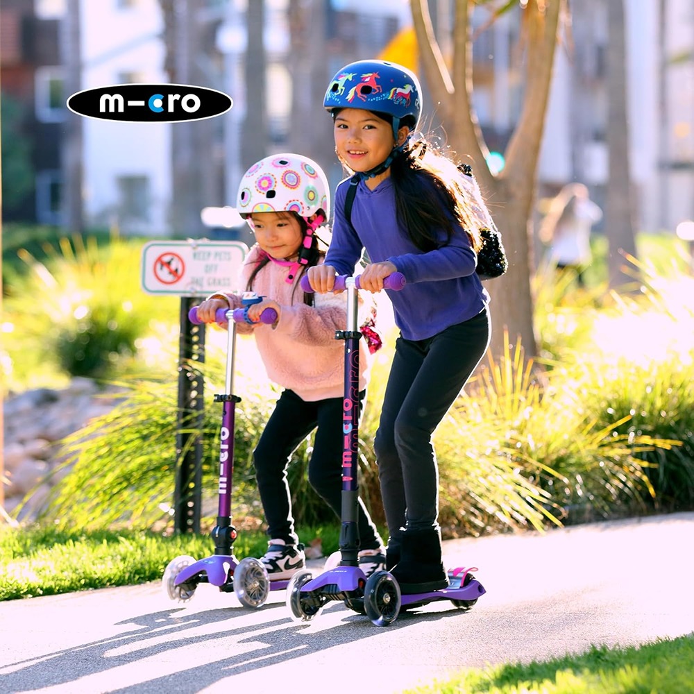 Micro Scooters | Maxi Micro Deluxe Foldable Children's Scooter | Big Wheels | Handlebar Adjustable | 5-12 Years | Boys & Girls - Image 2